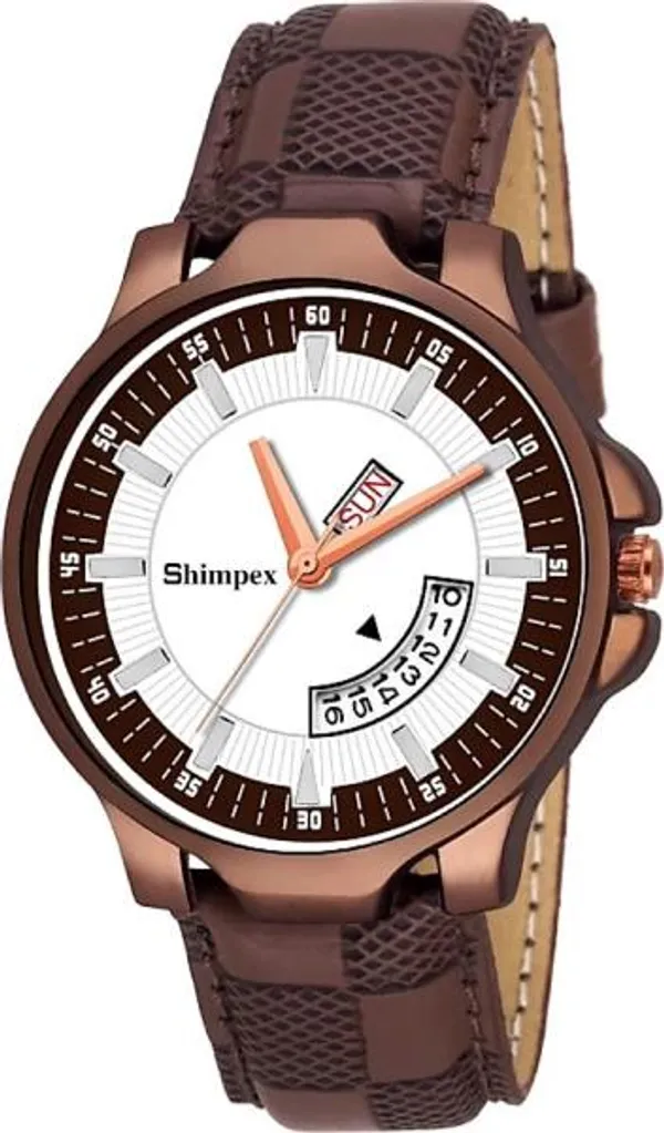 Premium_Watches_White_Genuine_Leather_Men_Waterproof_With_A_One_Year_Warranty_Day_And_Date_Analog