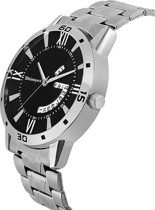 Premium_Watches_Black_Metal_Men_Waterproof_With_A_One_Year_Warranty_Day_And_Date_Analog