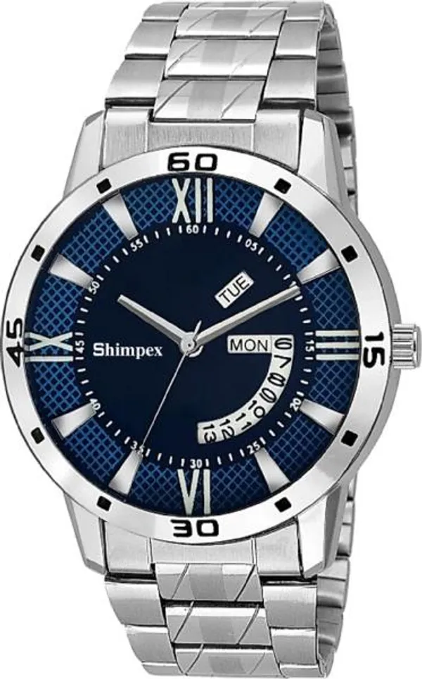 Premium_Watches_Blue_Stainless_Steel_Men_Waterproof_With_A_One_Year_Warranty_Day_And_Date_Analog