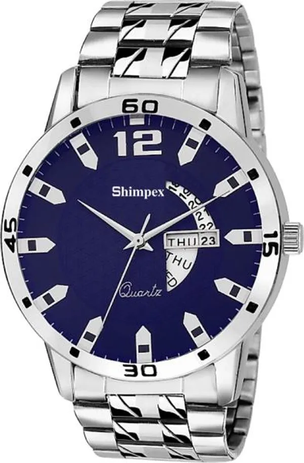 Premium_Watches_Blue_Genuine_Leather_Men_Waterproof_With_A_One_Year_Warranty_Day_And_Date_Analog