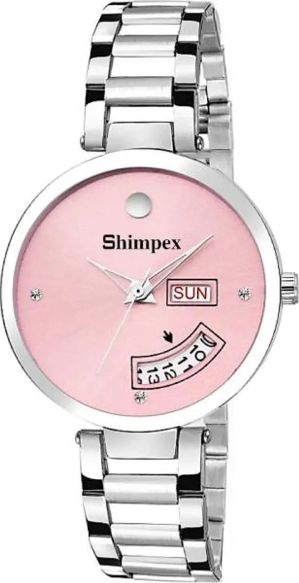 Premium_Watches_Black_Metal_Girls_Waterproof_With_A_One_Year_Warranty_Day_And_Date_Analog