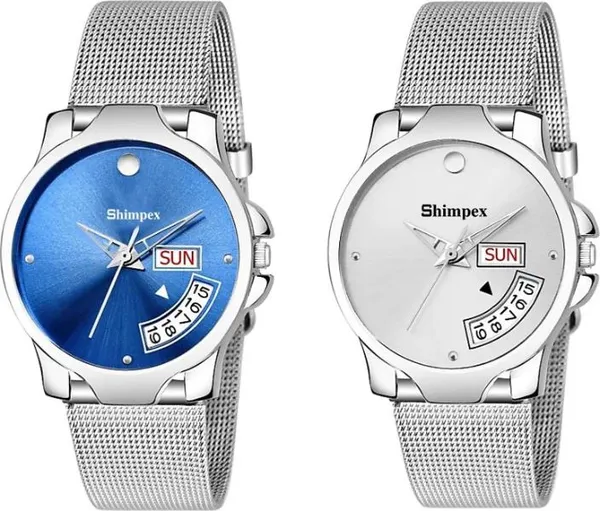 Premium_Watches_White_Genuine_Leather_Metal_Girls_Waterproof_With_A_One_Year_Warranty_Day_And_Date_Analog