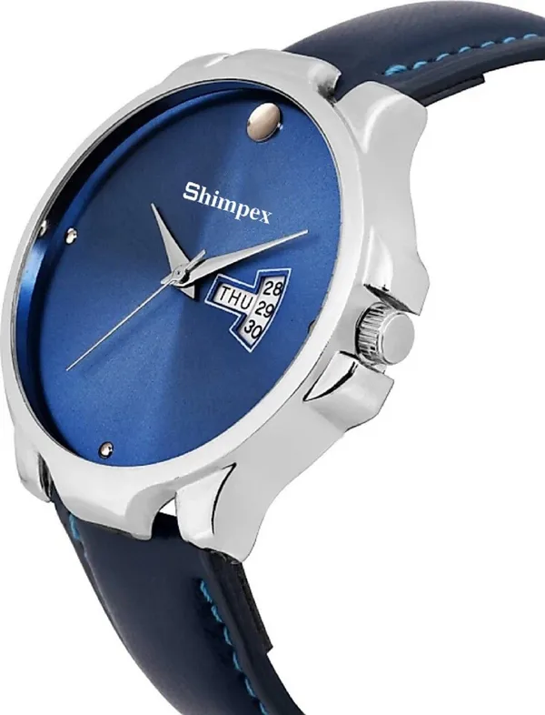 Premium_Watches_Blue_Genuine_Leather_Men_Waterproof_With_A_One_Year_Warranty_Day_And_Date_Analog