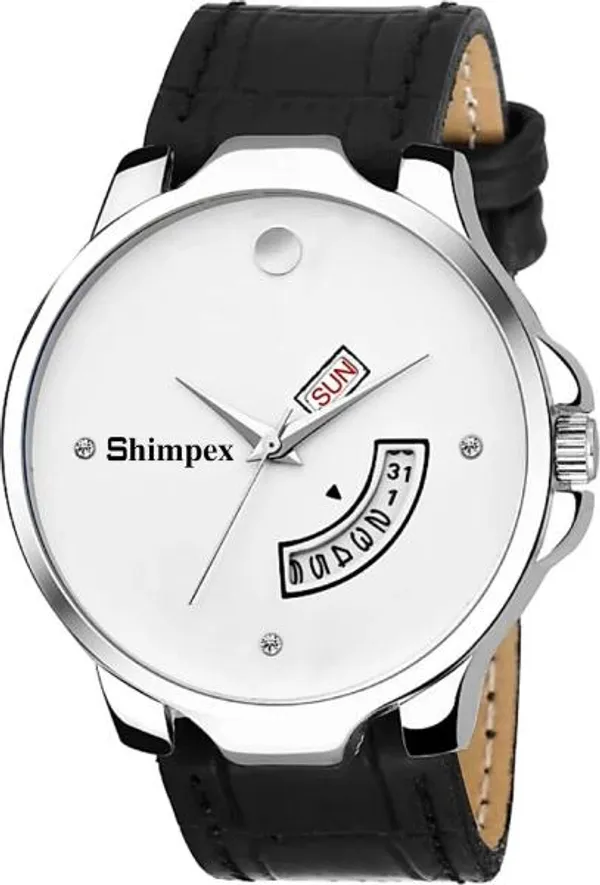Premium_Watches_White_Genuine_Leather_Men_Waterproof_With_A_One_Year_Warranty_Day_And_Date_Analog