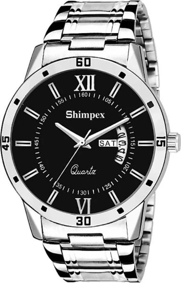 Premium_Watches_Black_Genuine_Leather_Men_Waterproof_With_A_One_Year_Warranty_Day_And_Date_Analog