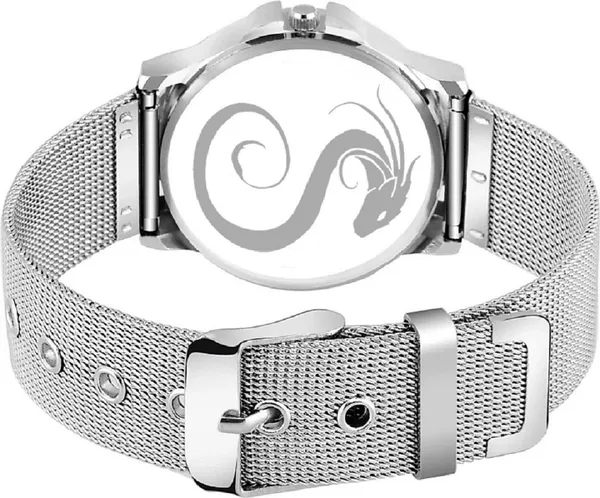 Premium_Watches_White_Metal_Genuine_Leather_Boys_&_Girls_Waterproof_With_A_One_Year_Warranty_Day_And_Date_Analog