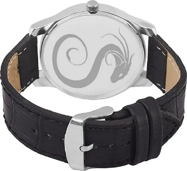 Premium_Watches_Black_Genuine_Leather_Boys_&_Girls_Waterproof_With_A_One_Year_Warranty_Day_And_Date_Analog
