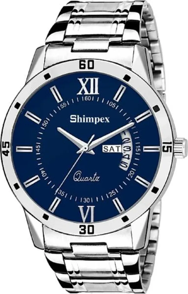 Premium_Watches_Blue_Genuine_Leather_Men_Waterproof_With_A_One_Year_Warranty_Day_And_Date_Analog
