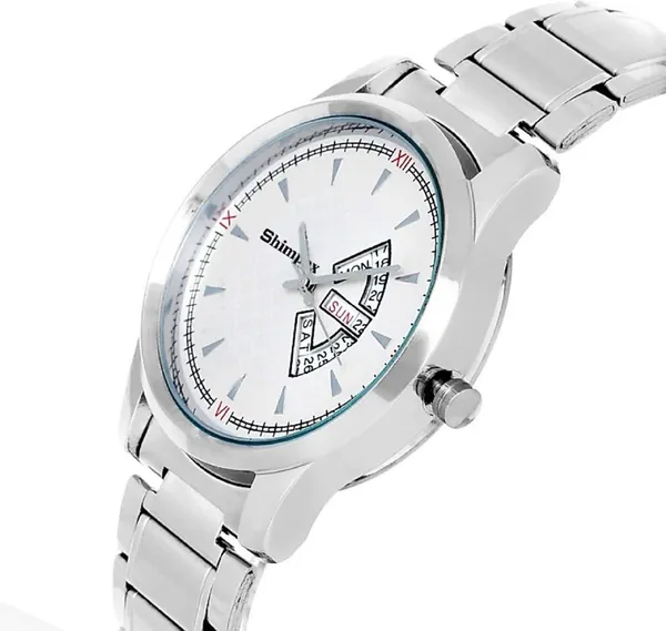 Premium_Watches_White_Stainless_Steel_Girls_Waterproof_With_A_One_Year_Warranty_Day_And_Date_Analog