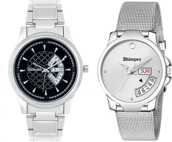Premium_Watches_White_Genuine_Leather_Metal_Girls_Waterproof_With_A_One_Year_Warranty_Day_And_Date_Analog