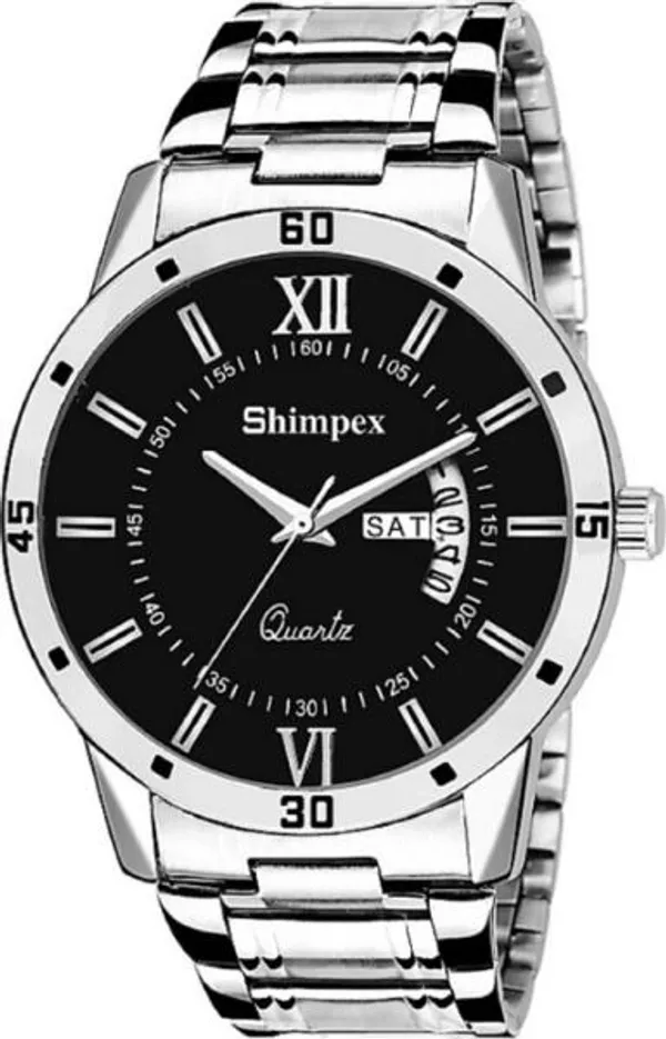 Premium_Watches_Black_Metal_Men_Waterproof_With_A_One_Year_Warranty_Day_And_Date_Analog
