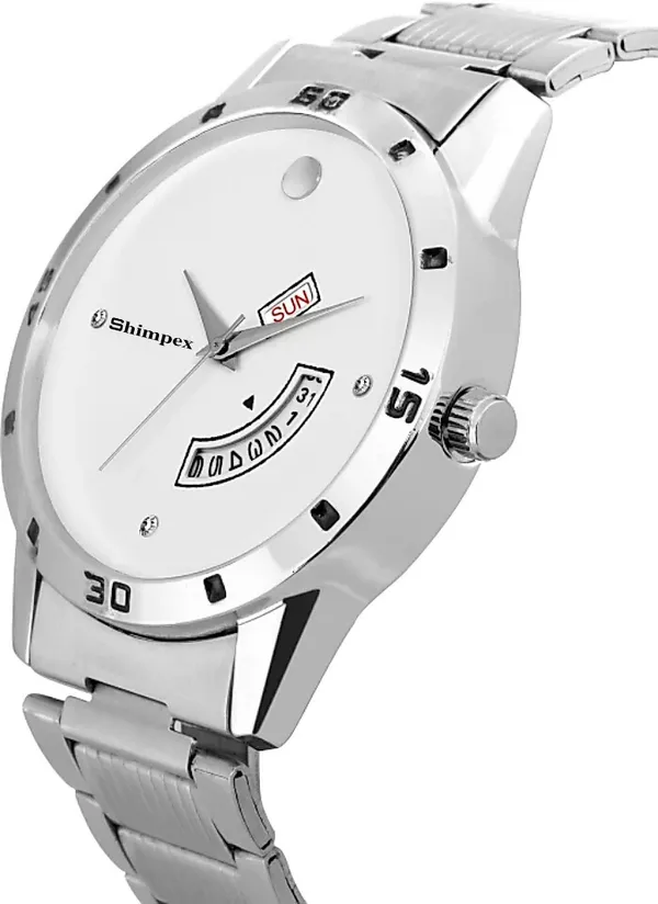 Premium_Watches_White_Stainless_Steel_Men_Waterproof_With_A_One_Year_Warranty_Day_And_Date_Analog