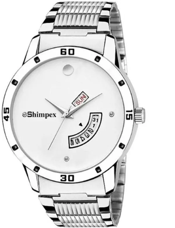 Premium_Watches_White_Stainless_Steel_Men_Waterproof_With_A_One_Year_Warranty_Day_And_Date_Analog