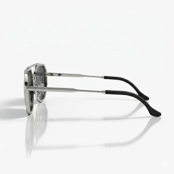 Black_Silver_Metal_Frame_Sunglasses_For__Unisex