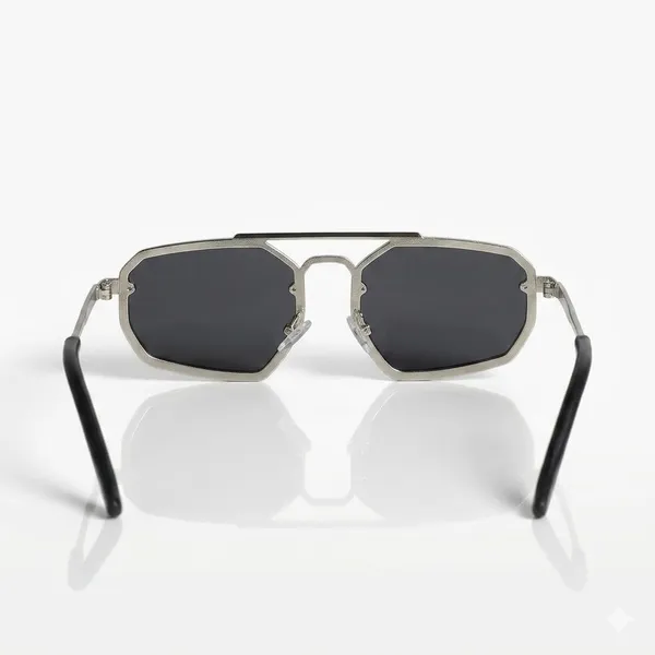 Black_Silver_Metal_Frame_Sunglasses_For__Unisex