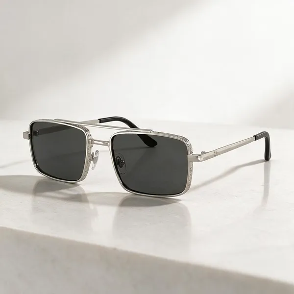 Black_Silver_Metal_Frame_Sunglasses_For__Unisex