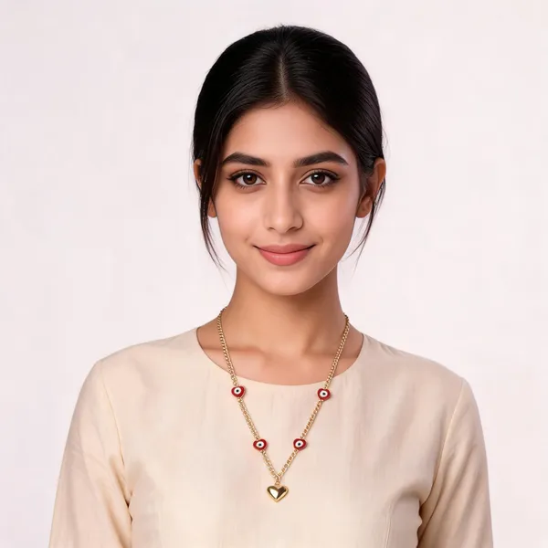 Gold_Stainless_Steel_Layered_Heart_Necklace_For_Women