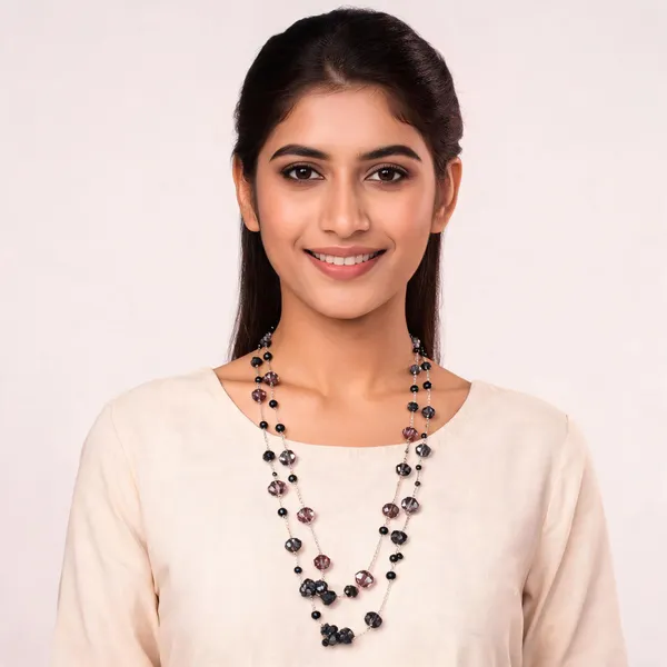 Black_Alloy_Beaded_Long_Necklace_For_Women