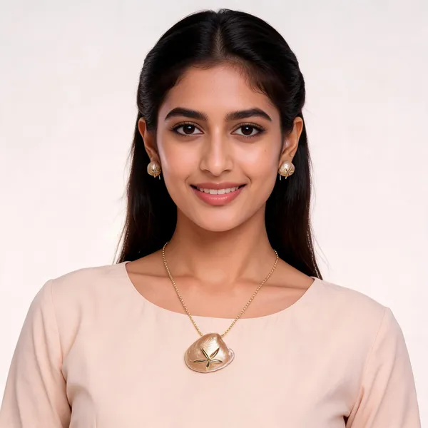 Gold_Alloy_Floral_Necklace_And_Earrings_Set_For_Women