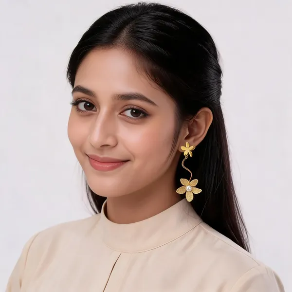 Gold_Alloy_Metal_Floral_Drop_Earrings_For_Women