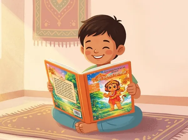 Multicolor_Soft_Cloth_Shri_Hanuman_Chalisa_Trilingual_Book