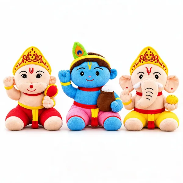 Multicolor_Hanuman_Krishna_Ganesh_Plush_Doll_Set_Pack_Of_3