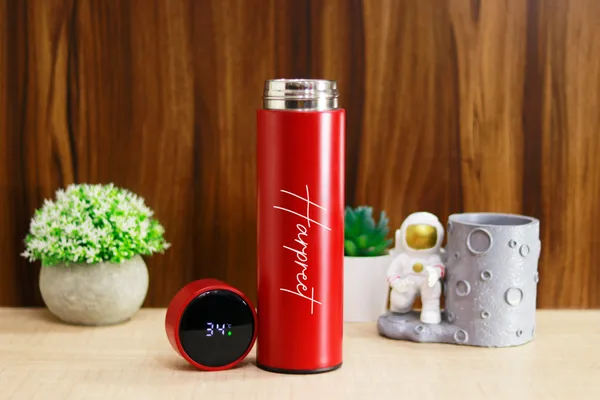 Metal_Modern_Solid_Color_Temperature_Display_Flask