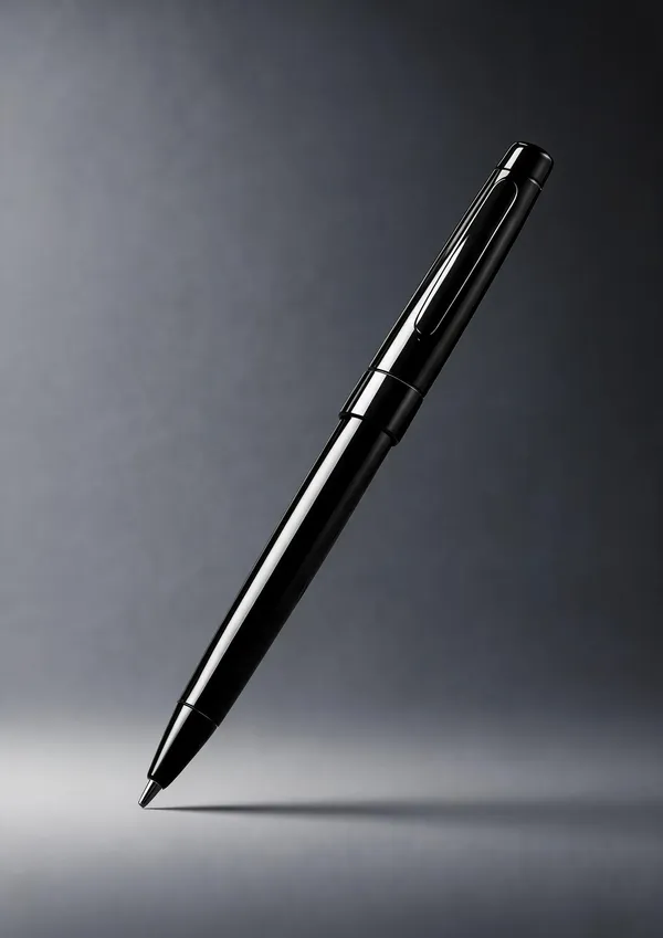 Glossy_Black_Metal_Ballpoint_Pen