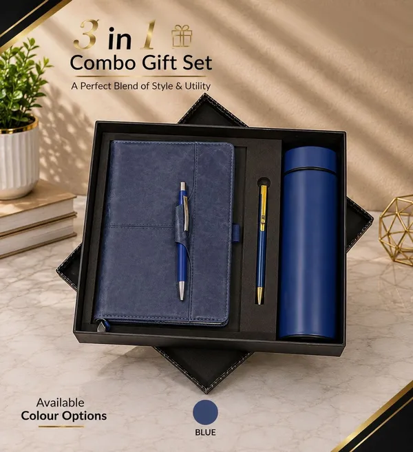 Blue_Notebook_Pen_And_Bottle_Gift_Set