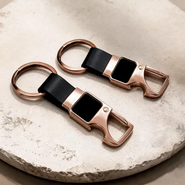 Rose_Gold_Metal_Carabiner_Keyring_Set_Of_2