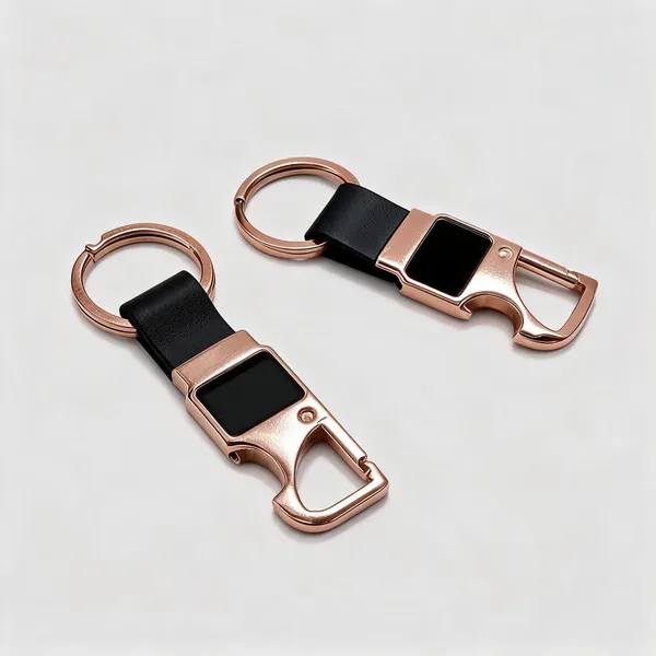 Rose_Gold_Metal_Carabiner_Keyring_Set_Of_2