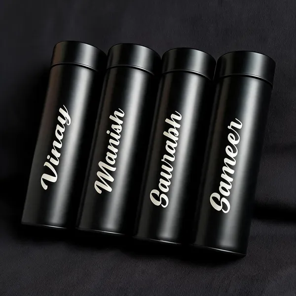Steel_Black_Personalized_Name_Print_Bottle_Set_Of_4
