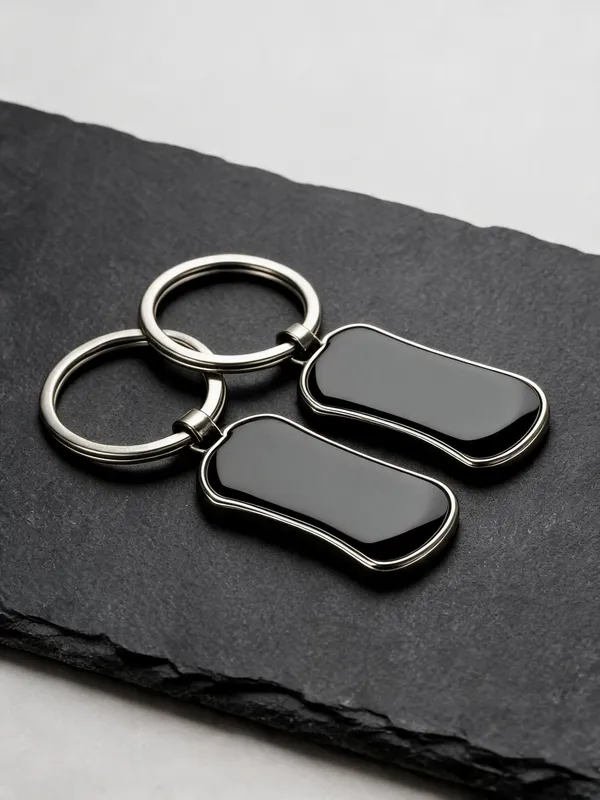 Gunmetal_Metal_Rectangle_Personalized_Keychain_Set_Of_2