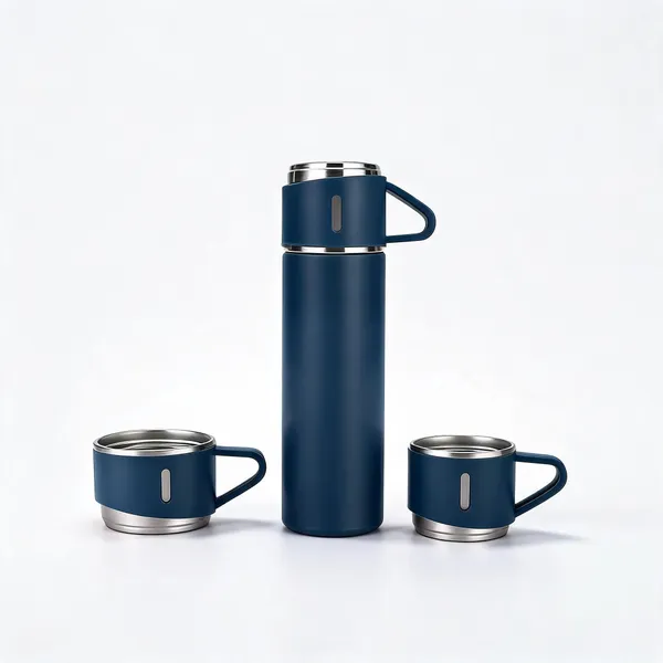 Steel_Classic_Solid_Blue_Vacuum_Flask_Set_With_Two_Cups_500Ml