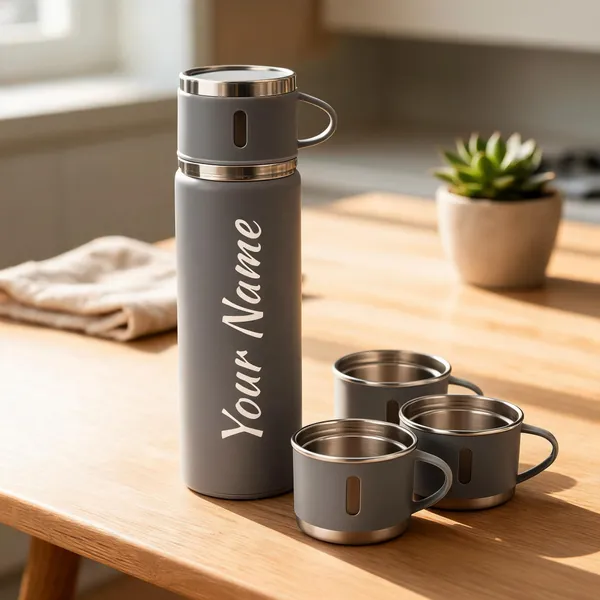 Steel_Classic_Solid_Grey_Vacuum_Flask_Set_With_Three_Cups_500Ml