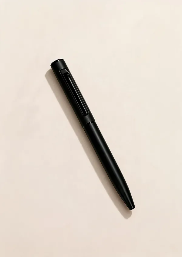 Black_Metal_Clip_Ball_Pen