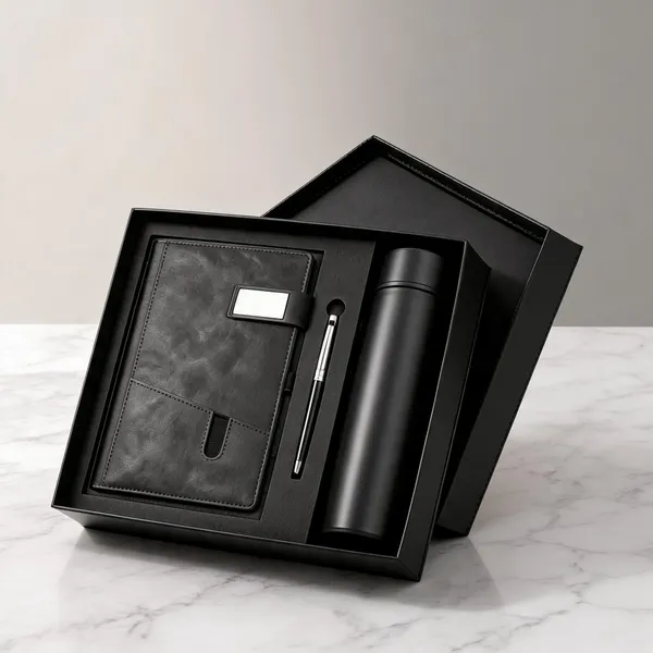 Black_3-Piece_Wallet_Bottle_Pen_Corporate_Gift_Set_For_Men