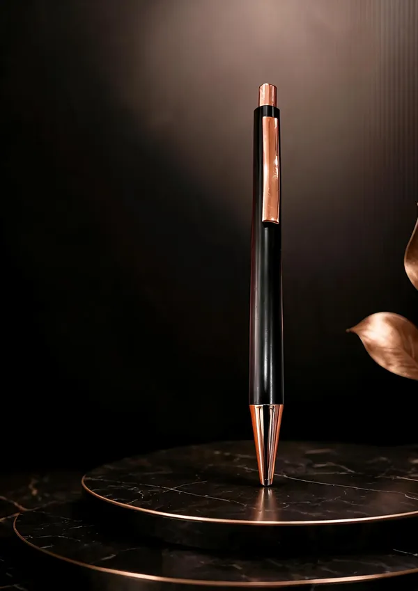 Black_Rose_Gold_Metal_Ballpoint_Pen
