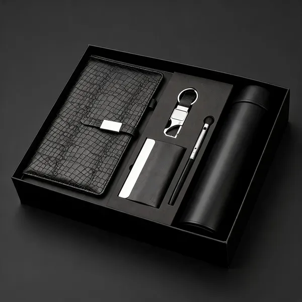 Black_5-Piece_Leather_Metal_Executive_Corporate_Gift_Set