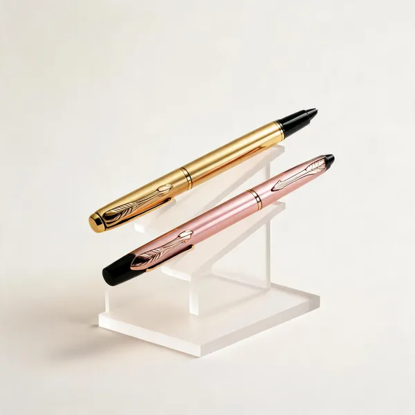 Metal_Arrow_Clip_Ball_Pen_Gold_Rose_Gold_Set_Of_2