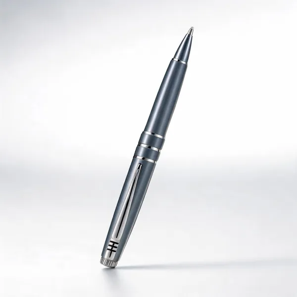 Silver_Metal_Twist_Mechanism_Ball_Pen