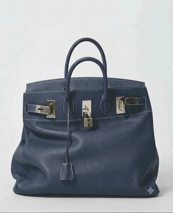 Navy_Textured_Structured_Handbag_For_Men