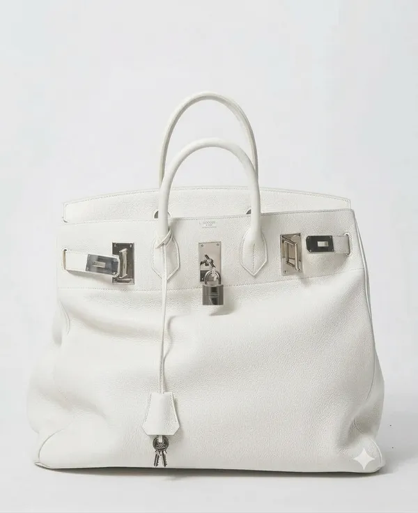White_Textured_Leather_Structured_Handbag_For_Men