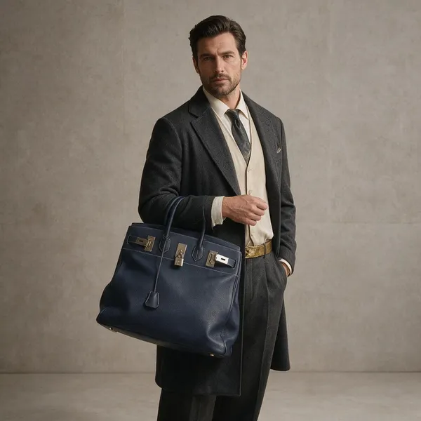 Navy_Textured_Structured_Handbag_For_Men