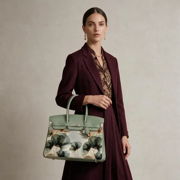 Mint_Green_Floral_Print_Structured_Handbag_for_Women