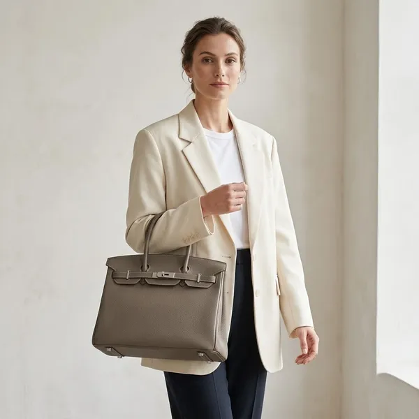 Taupe_Textured_Structured_Handbag_For_Men