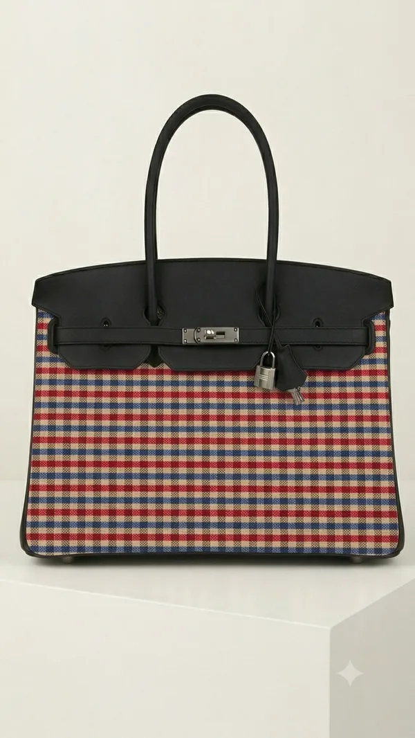 Multicolor_Fabric_Plaid_Tote_Bag_for_Women