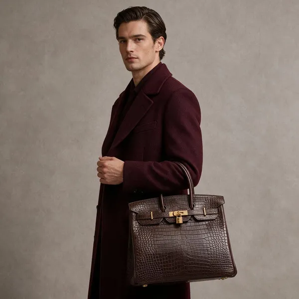 Brown_Croc_Embossed_Structured_Handbag_for_Men