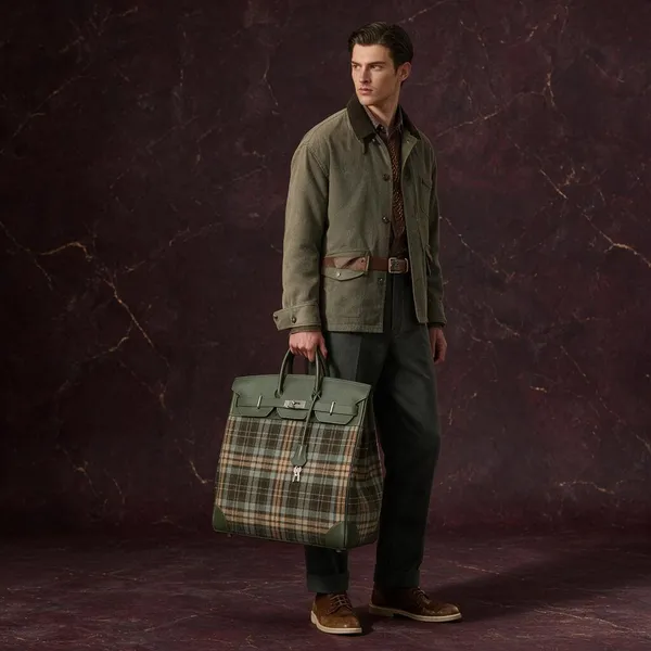 Green_Plaid_Structured_Tote_Bag_for_Men