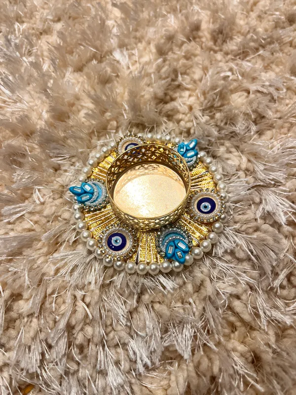 Metal_Festive_Embellished_Tealight_Diya_Holder